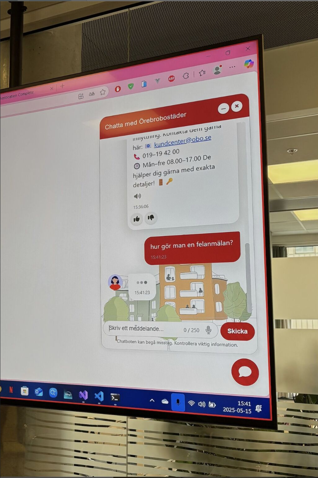 AI-chattbot för Örebrobostäder